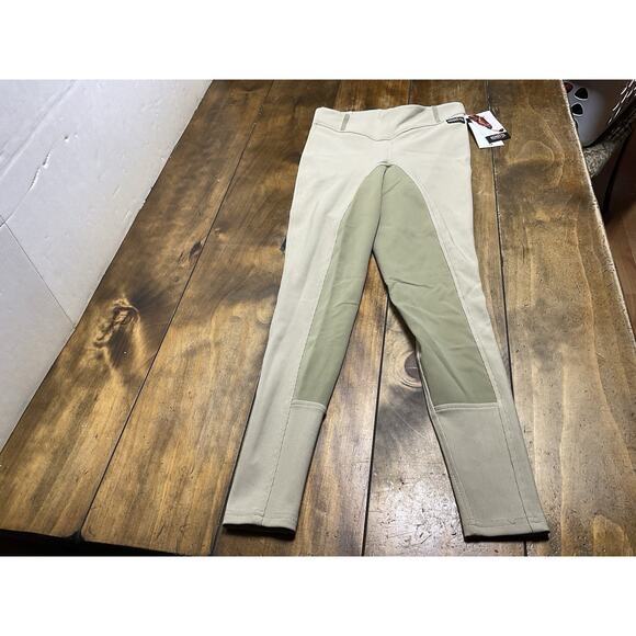 Kerrits Microcord Full Seat Breeches Horse Riding Pants Tan Size Small NWT - Picture 1 of 14